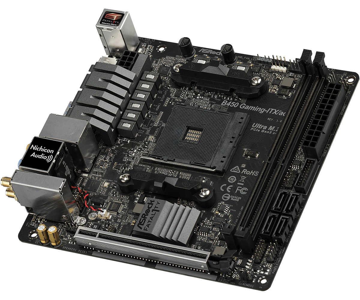 Asrock Fatal1ty B450 Gaming-ITX/ac - Motherboard Specifications On